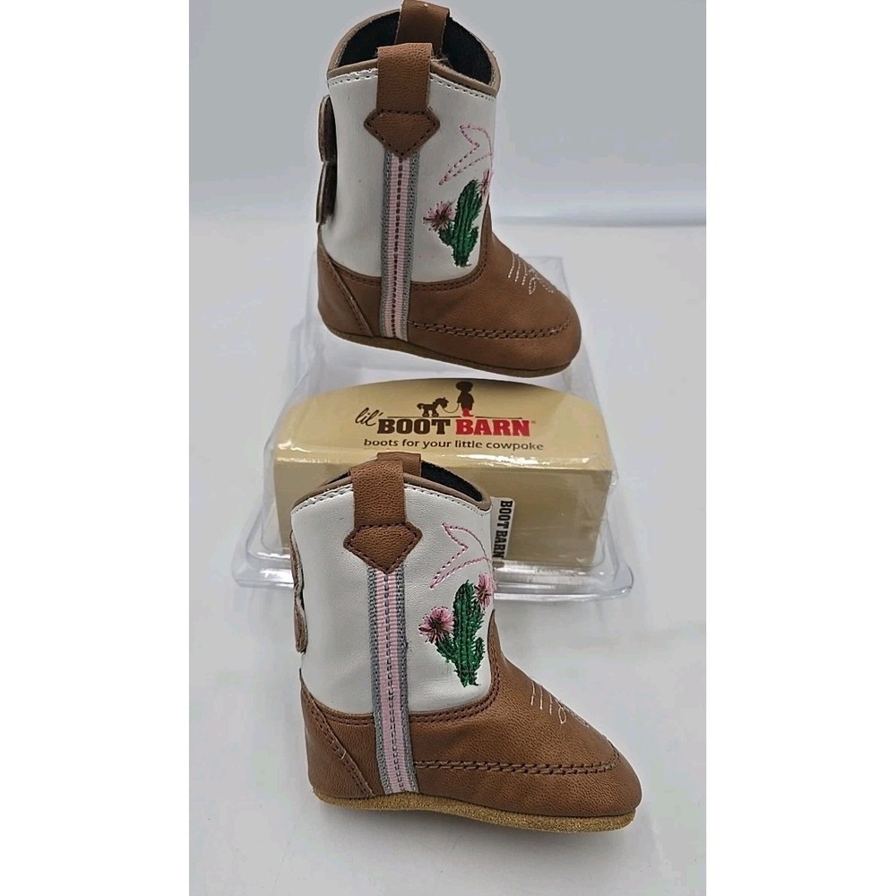 Lil Boot Barn Infant Girls Pink Cactus Poppet Boots B10129 Size‎ 1